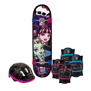 Skate Monster High com Kit de Segurança 7621-5 - Fun