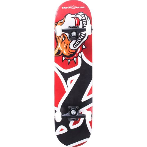 Skate Skateboard Red Nose Half And Half