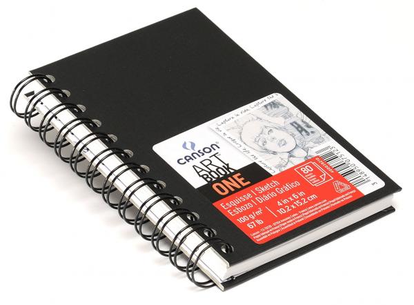 Sketchbook One Espiral 100 G/m² A-6+ 10,2 X 15,2 Cm com 80 Folhas Canson