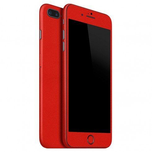 Tudo sobre 'Skin Premium Jateado Fosco Vermelho Iphone 8 Plus'