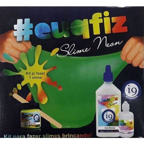Slime #euqfiz Slime Neon - I9 Brinquedos