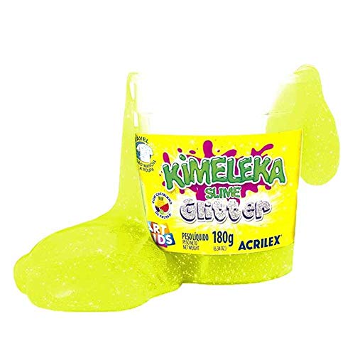 Slime Kimeleca Glitter Unidade 180g Acrilex com Cheiro de Fruta