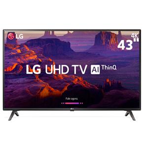 Smart TV 43" 4K LG LED 43UK6310PSE com IPS, Inteligência Artificial ThinQ AI, WI-FI, Processador Quad Core, HDR 10 Pro, HDMI e USB