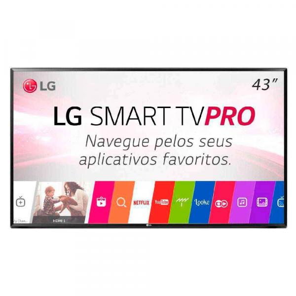 Smart TV 43" Full HD LG, Preta, 43LJ551C, Wi-Fi, USB