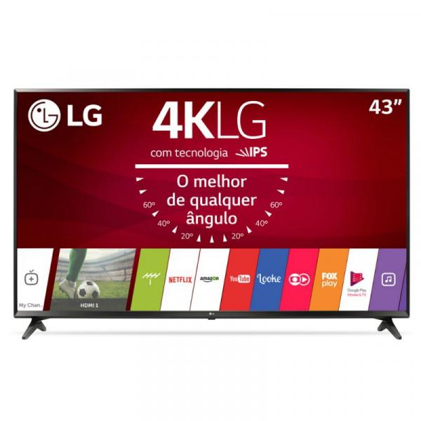 Smart TV 43" LG Ultra HD 4K 43UJ6300 HDR Ativo Wi-Fi WebOS 3.5 Bluetooth 3 HDMI 2 USB