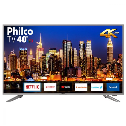 Smart Tv 40" 4k Led 40PTV40G50SNS Philco Bivolt