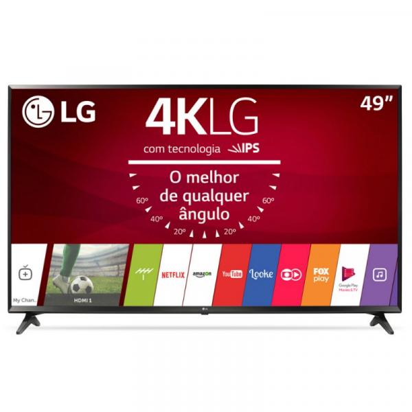 Smart TV 49" LG Ultra HD 4K 49UJ6300 HDR Ativo Wi-Fi WebOS 3.5 Bluetooth 3 HDMI 2 USB