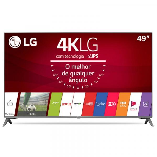 Smart TV 49" LG Ultra HD 4K 49UJ6565 HDR Ativo Wi-Fi WebOS 3.5 Bluetooth 4 HDMI 2 USB