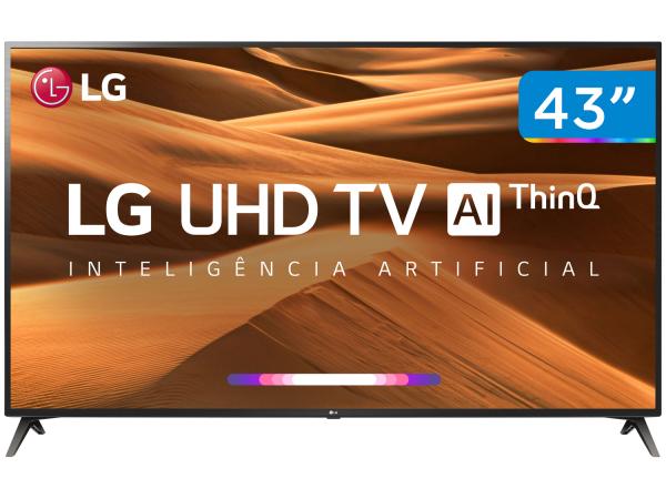 Tudo sobre 'Smart TV 4K LED 43” LG 43UM7300PSA Wi-Fi HDR - Inteligência Artificial 3 HDMI 2 USB'