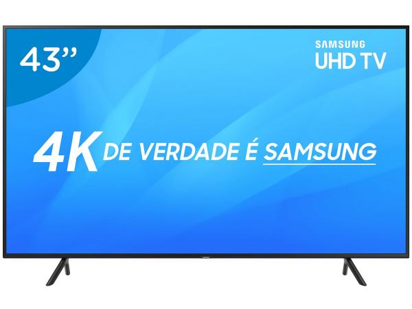 Smart TV 4K LED 43” Samsung UN43NU7100 Wi-Fi - Conversor Digital 3 HDMI 2 USB