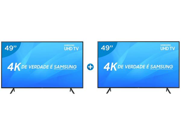 Smart TV 4K LED 49” Samsung NU7100 Wi-Fi HDR - Conversor Digital 3 HDMI 2 USB 2 Unidades