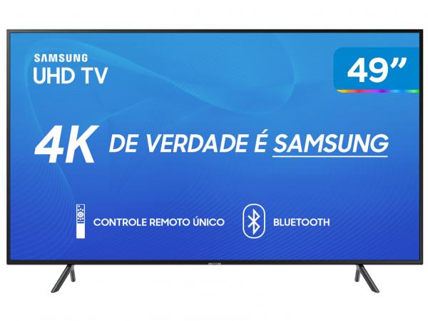 Smart TV 4K LED 49” Samsung UN49RU7100GXZD - Wi-Fi Conversor Digital 3 HDMI 2 USB