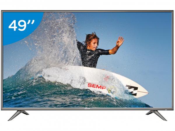 Smart TV 4K LED 49” Semp SK6200 Wi-Fi HDR - Conversor Digital 3 HDMI 2 USB