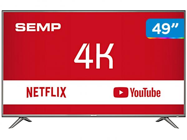 Tudo sobre 'Smart TV 4K LED 49” Semp SK6200 Wi-Fi HDR - 3 HDMI 2 USB'