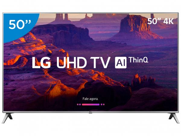 Smart TV 4K LED 50” LG 50UK6520 Wi-Fi HDR - Inteligência Artificial Conversor Digital 4 HDMI