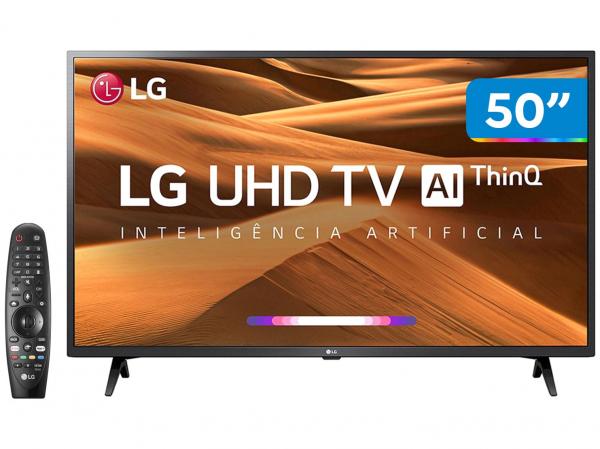 Smart TV 4K LED 50” LG 50UM7360PSA Wi-Fi - Inteligência Artificial Controle Smart Magic