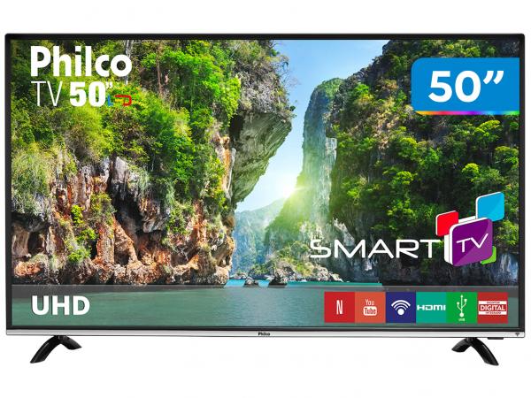 Smart TV 4K LED 50” Philco PTV50F60SN Wi-Fi - 3 HDMI 1 USB
