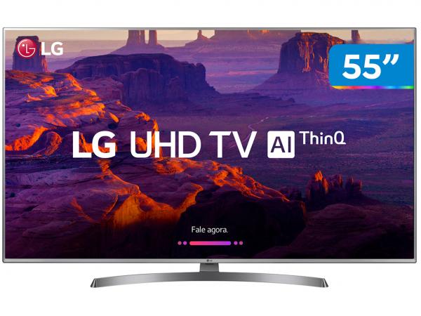 Smart TV 4K LED 55” LG 55UK6540 Wi-Fi HDR - Inteligência Artificial Conversor Digital 4 HDMI