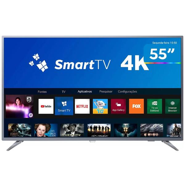 Smart TV 4K LED 55" Philips 55PUG6513/78 - Wi-Fi 3 HDMI 2 USB