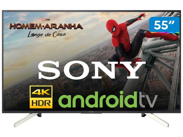 Smart TV 4K LED 55” Sony KD-55X755F Android - Wi-Fi HDR Conversor Digital 4 HDMI 3 USB