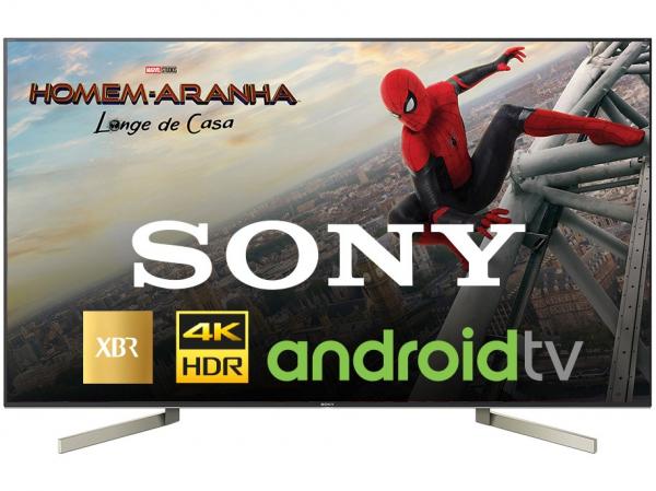 Smart TV 4K LED 65” Sony XBR-65X905F Android - Conversor Digital 4 HDMI 3 USB