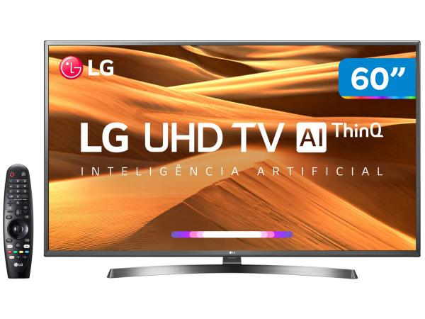 Smart TV 4K LED 60” LG 60UM7270PSA Wi-Fi HDR - Inteligência Artificial Controle Smart Magic