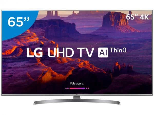 Smart TV 4K LED 65” LG 65UK6540 Wi-Fi HDR - Inteligência Artificial Conversor Digital 4 HDMI