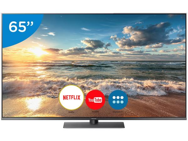 Smart TV 4K LED 65” Panasonic TC-65FX800B - Wi-Fi Conversor Digital 4 HDMI 3 USB