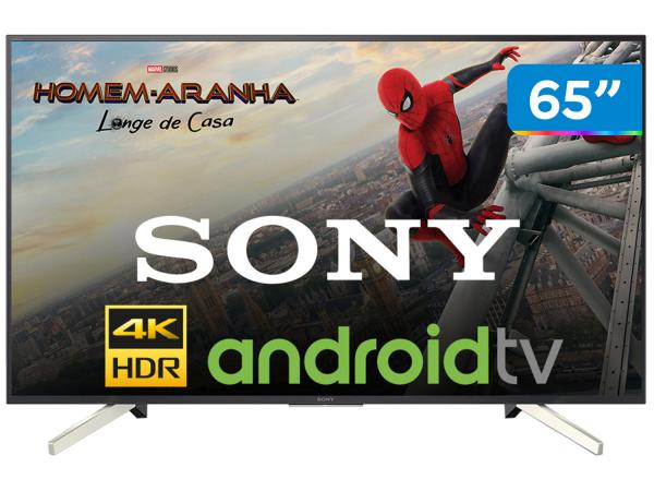 Smart TV 4K LED 65” Sony KD-65X755F - Android Wi-Fi 4 HDMI 3 USB