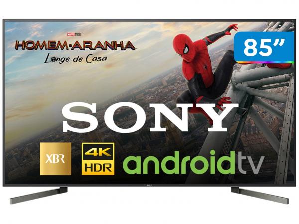Smart TV 4K LED 85” Sony XBR-85X905F Android - Conversor Digital 4 HDMI 3 USB