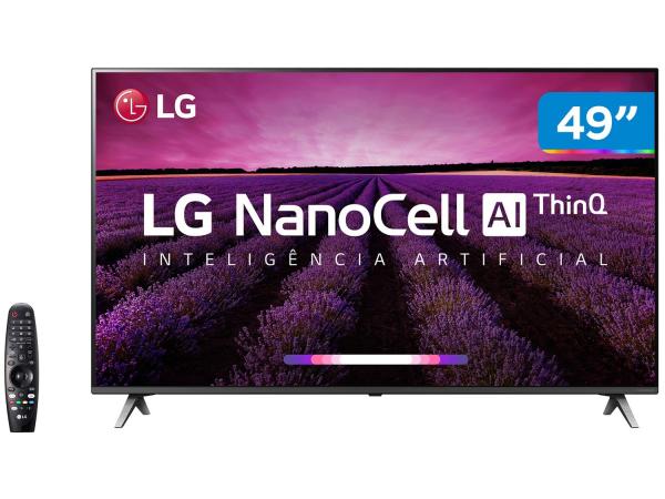 Tudo sobre 'Smart TV 4K NanoCell 49” LG 49SM8000PSA Wi-Fi - HDR Inteligência Artificial Controle Smart Magic'