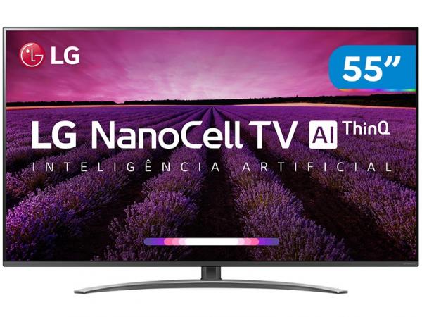 Smart TV 4K NanoCell 55” LG 55SM8100PSA Wi-Fi - Inteligência Artificial Controle Smart Magic