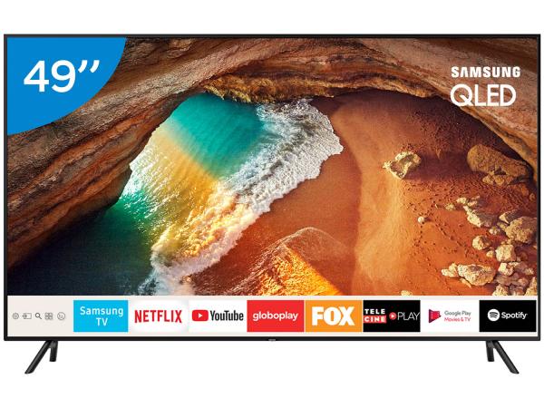 Smart TV 4K QLED 49” Samsung QN49Q60RAGXZD - Wi-Fi HDR 4 HDMI 2 USB