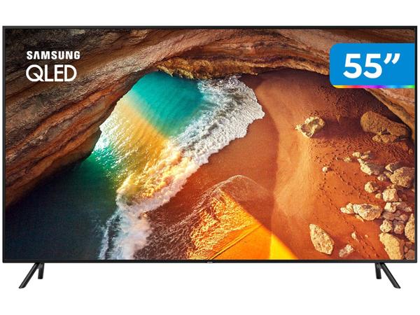 Smart TV 4K QLED 55” Samsung QN55Q60RAG Wi-Fi - HDR 4 HDMI 2 USB