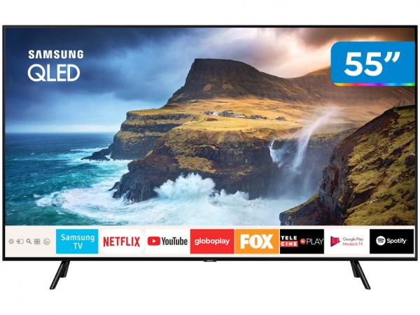 Smart TV 4K QLED 55” Samsung QN55Q70RAGXZD - Wi-Fi HDR Conversor Digital 4 HDMI 2 USB