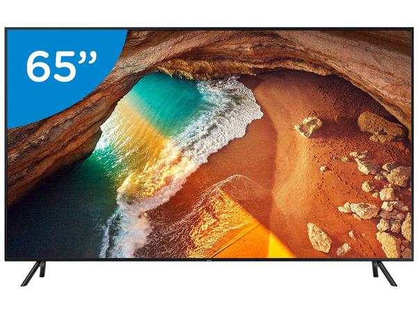 Smart TV 4K QLED 65” Samsung QN65Q60RAG Wi-Fi - HDR Conversor Digital 4 HDMI 2 USB