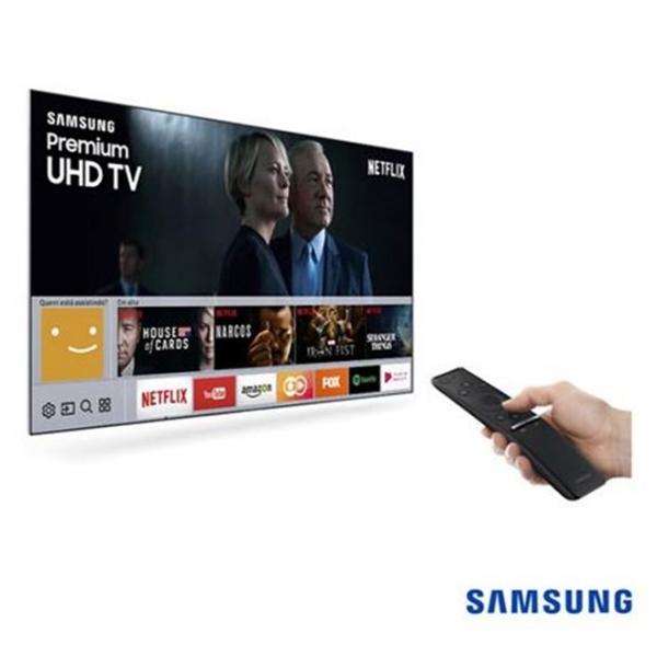 Smart TV 4K Samsung LED 40” com Smart Tizen e Wi-Fi - UN40MU6100GXZD