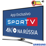 Smart TV 4K Samsung LED 49 com HDR Premium, One Control e Wi-Fi - UN49KU6450GXZD