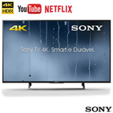 Smart TV 4K Sony LED 49, 4K HDR, 4K X-Reality Pro, Dolby Digital Plus e Wi-Fi - KD-49X705E