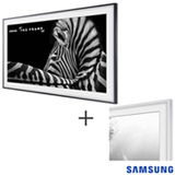 Smart TV 4K UHD Samsung LED 55 The Frame TV UN55LS003AGXZD + Moldura Samsung 55 TV LS003 Madeira Branca VG-SCFM55WM/RU
