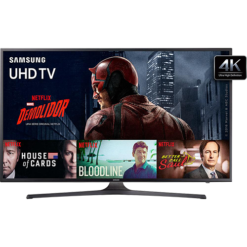 Smart TV 50" Samsung 50KU6000 Ultra HD 4K HDR com Conversor Digital 3 HDMI 2 USB 120Hz