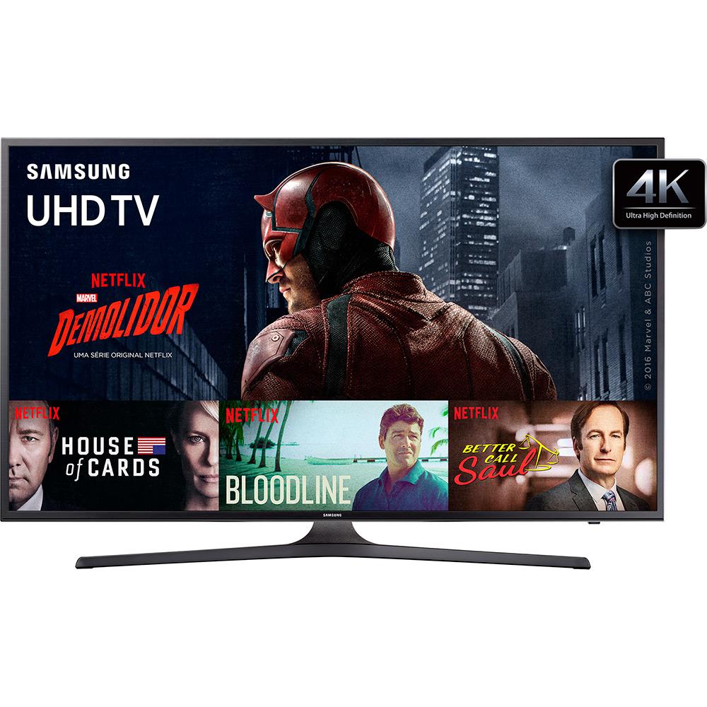 Smart TV 50" Samsung KU6000 Ultra HD 4K HDR com Conversor Digital 3 HDMI 2 USB 120Hz