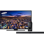 Smart TV 50" UHD 4K UN50HU7000 Samsung + Soundbar Samsung HW-F355 120W 2.1Ch com Bluetooth
