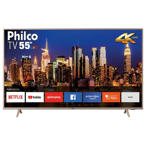 Smart Tv 55" 4k LED Netflix Philco Bivolt PTV55F62SNC