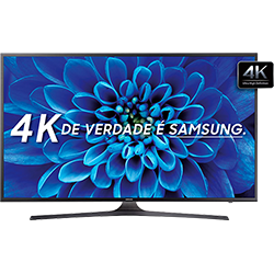 Smart TV 60" Samsung KU6000 Ultra HD 4K HDR com Conversor Digital 3 HDMI 2 USB 120Hz