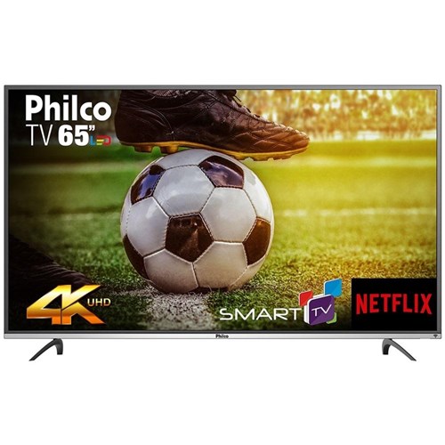 Smart Tv 65' Led Philco Ptv65f60dswn, 4K Ultra Hd, 3Hdmi, 2Usb, Netflix