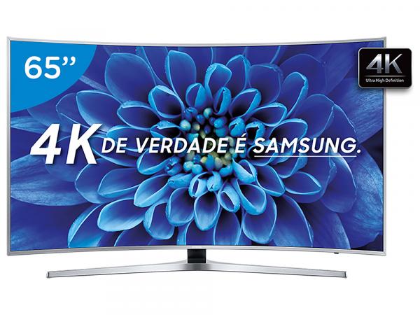 Smart TV 65” Samsung 4K Ultra HD - 65KU6500 Conversor Digital 3 HDMI 2 USB
