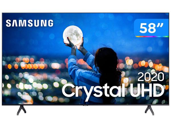 Smart TV Crystal UDH 4K LED 58” Samsung - 58TU7000 Wi-Fi Bluetooth 2 HDMI 1 USB