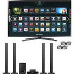 Smart TV 3D 40" LED Full HD 40F6400 - Interaction Ready Dual Core Wi-Fi 2 Óculos 3D + Home Theater Blu-ray 3D HT-F5550K/ZD - 1000w, Entrada USB, HDMI, Karaokê - Samsung
