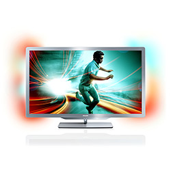 Smart TV 3D 47" Philips 47PFL8606 Full HD 4 HDMI 2USB , DTVi( Interatividade com Emissoras) Leitor de Cartão SD, Conversor Digital e Entrada para PC + 2 Óculos 3D 120Hz